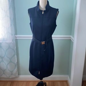 Tommy Hilfiger navy blue sleeveless dress. Size 12. NWT